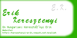 erik keresztenyi business card